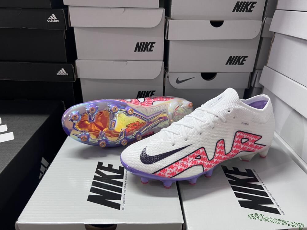 Nike Air Zoom Mercurial Vapor 15 Elite AG Football Boots - White/Pink