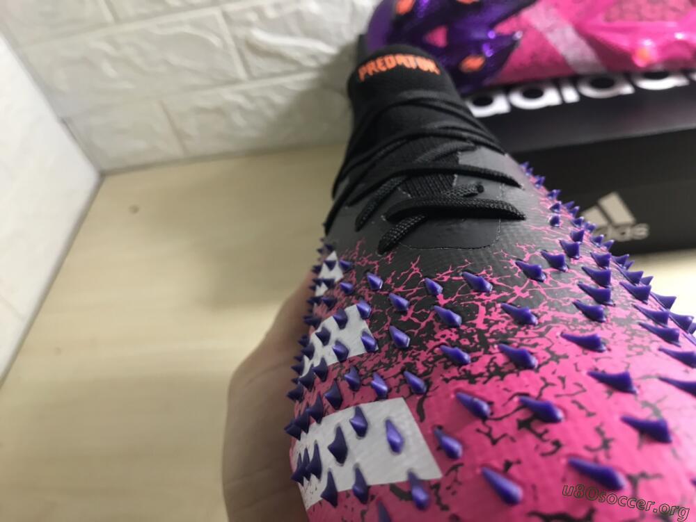 Adidas Predator Freak.1 FG Football Boots - Black/Pink/Purple
