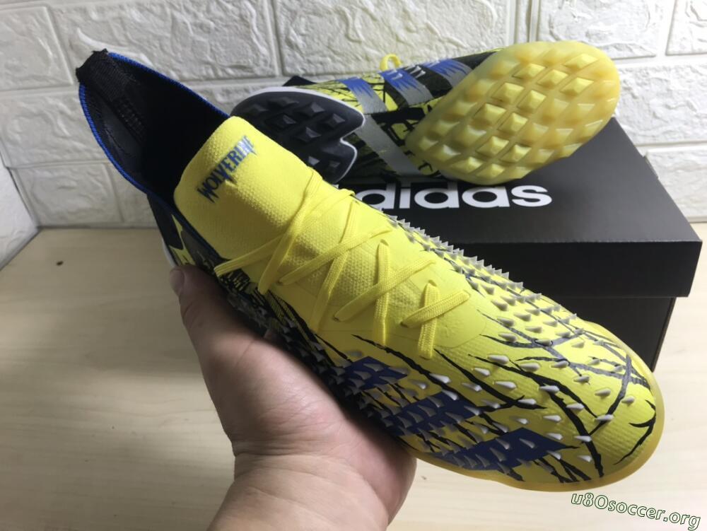Adidas Predator Freak.1 TF Football Shoes - Yellow/Black/Blue