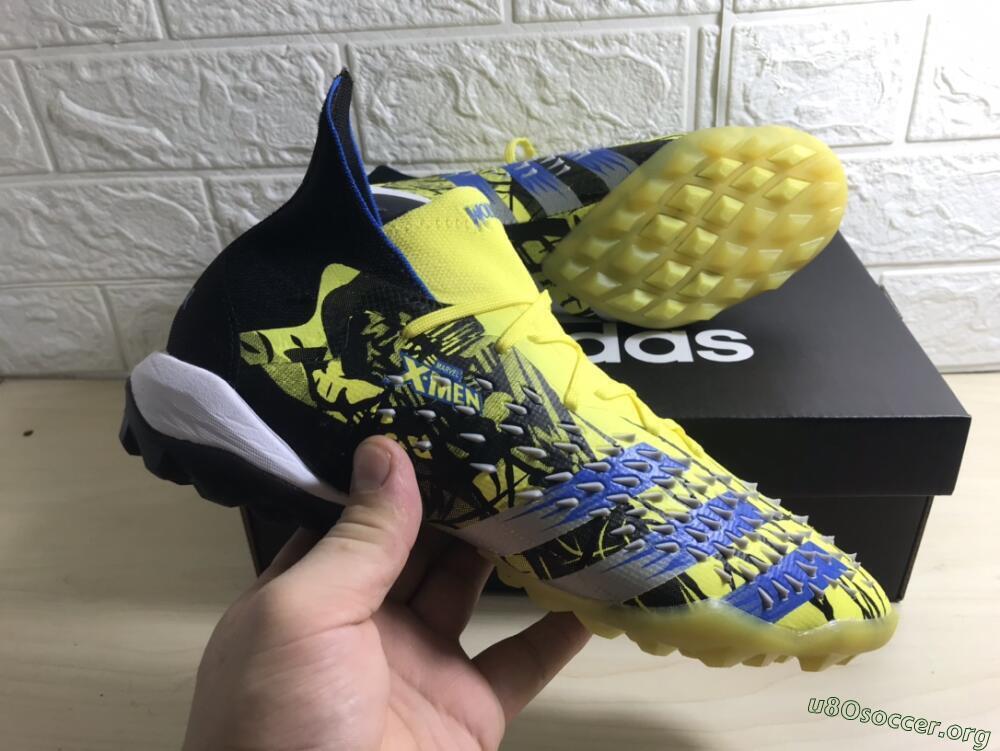 Adidas Predator Freak.1 TF Football Shoes - Yellow/Black/Blue