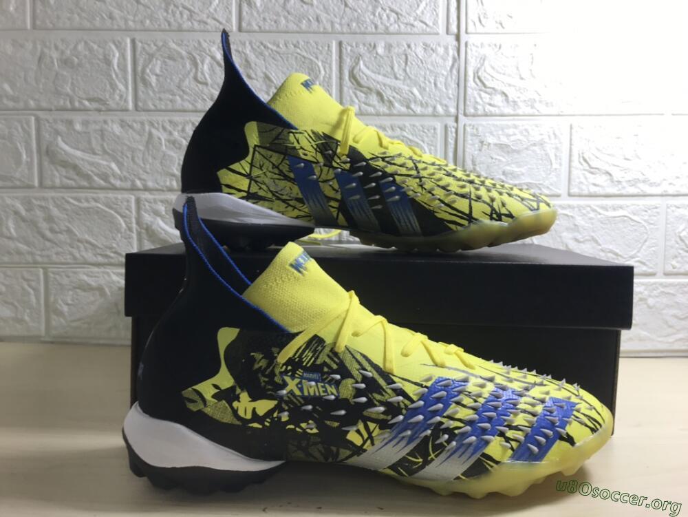 Adidas Predator Freak.1 TF Football Shoes - Yellow/Black/Blue