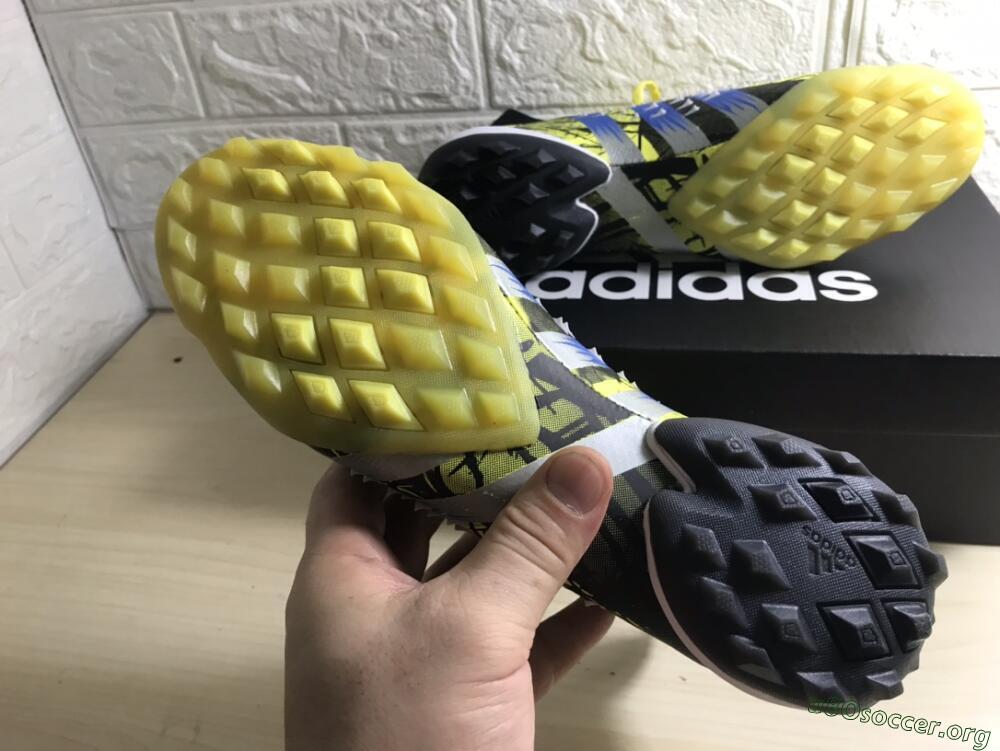 Adidas Predator Freak.1 TF Football Shoes - Yellow/Black/Blue