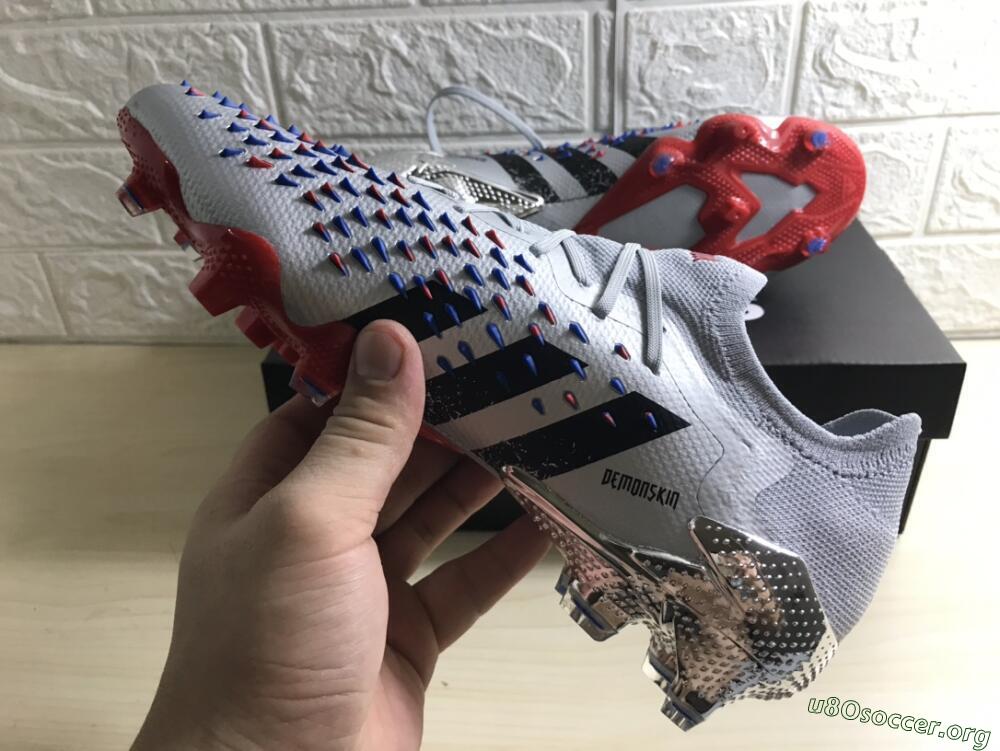 Adidas Predator Freak.1 FG Football Boots - Silver/Blue/Red/Black