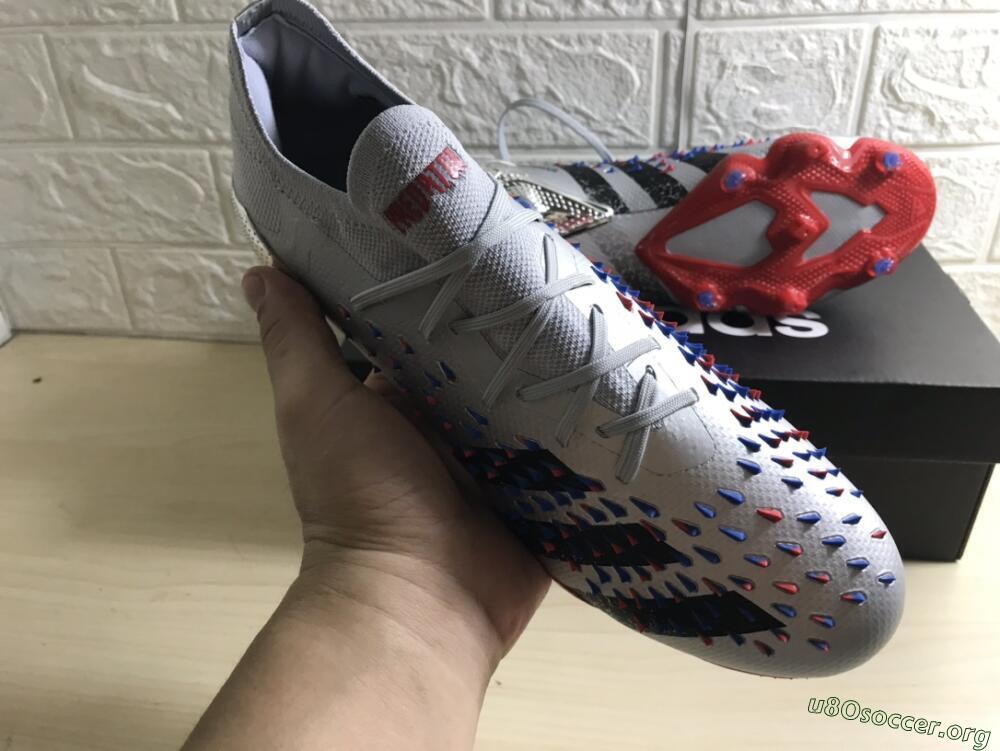 Adidas Predator Freak.1 FG Football Boots - Silver/Blue/Red/Black