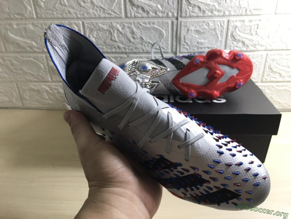 Adidas Predator Freak.1 FG Football Boots - Sliver/Black/Red