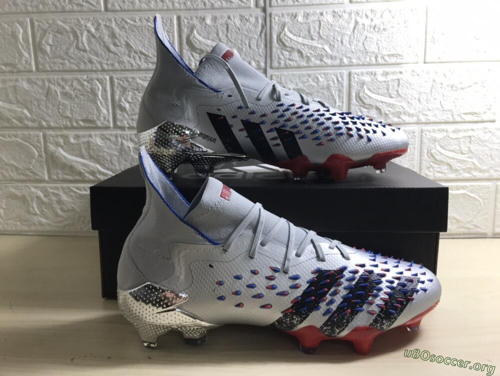 Adidas Predator Freak.1 FG Football Boots - Sliver/Black/Red