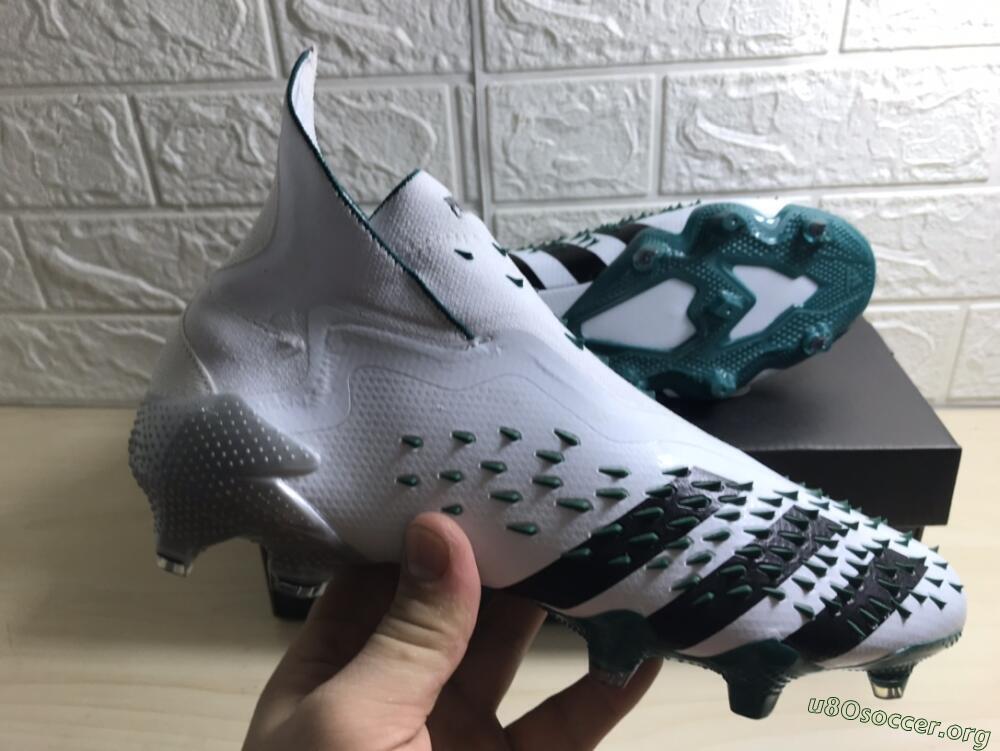 Adidas Predator Freak+ FG Football Boots - White/Black/Green