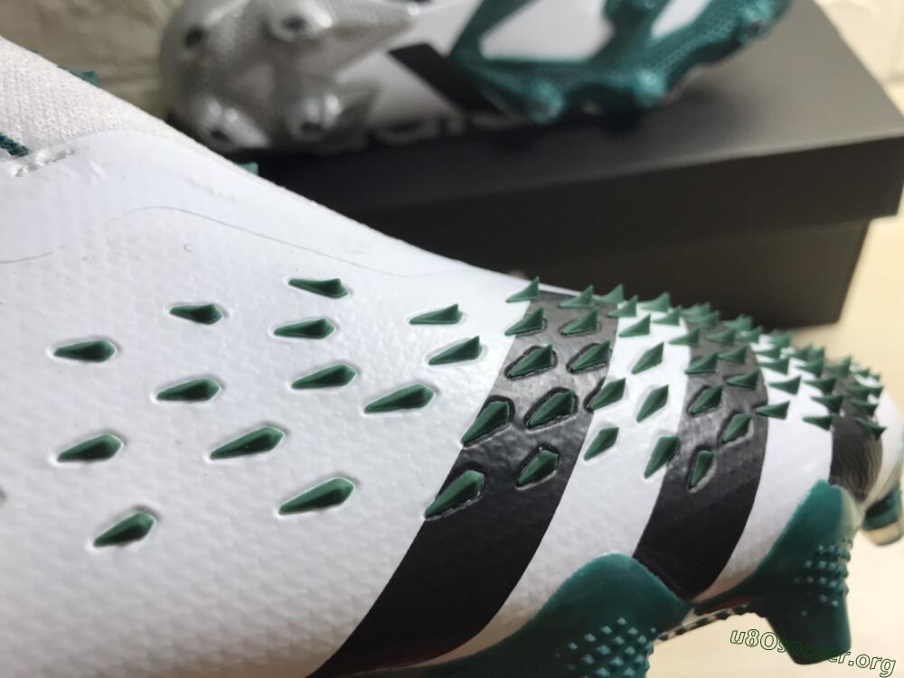 Adidas Predator Freak+ FG Football Boots - White/Black/Green