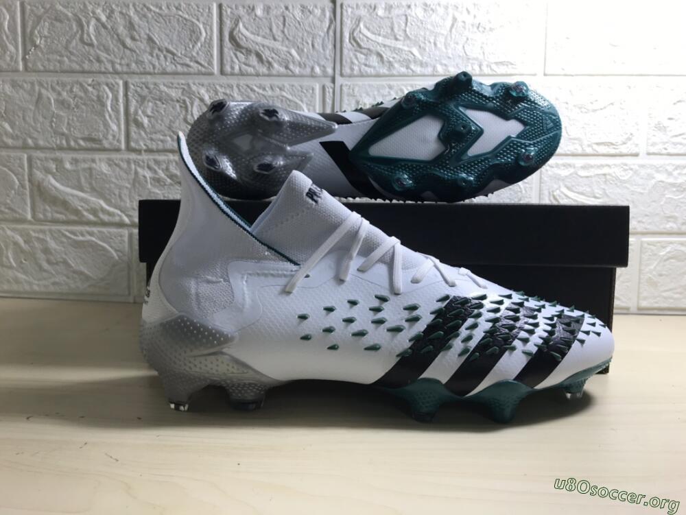 Adidas Predator Freak.1 FG Football Boots - White/Green/Black