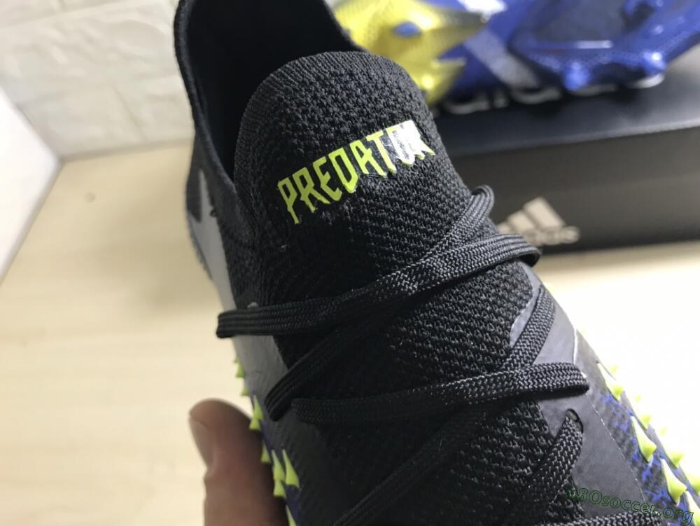 Adidas Predator Freak.1 Low FG Football Boots - Black/Blue/Green