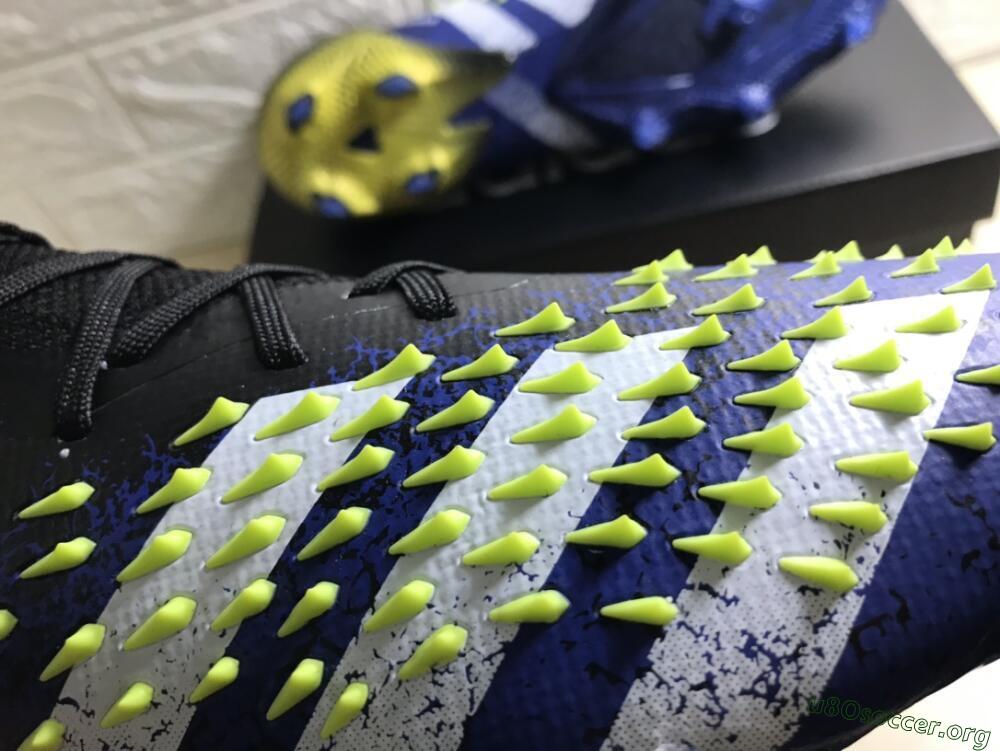 Adidas Predator Freak.1 Low FG Football Boots - Black/Blue/Green