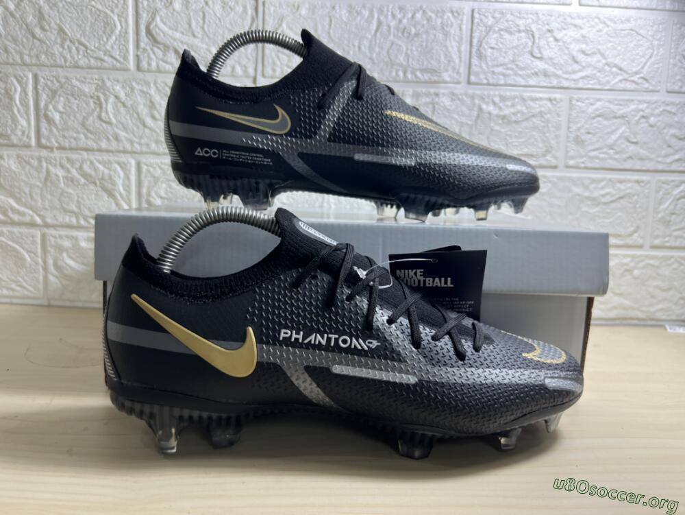 Nike Phantom GT 2 FG Football Boots - Black/Silver/Gold