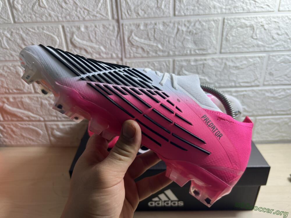Adidas Predator Edge.1 FG Football Boots - White/Pink