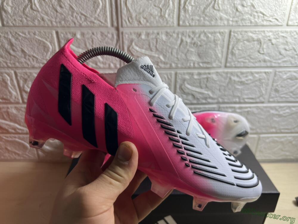 Adidas Predator Edge.1 FG Football Boots - White/Pink