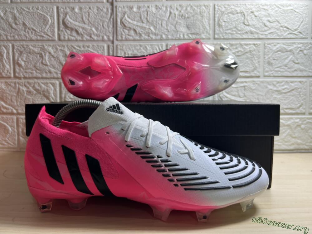 Adidas Predator Edge.1 FG Football Boots - White/Pink