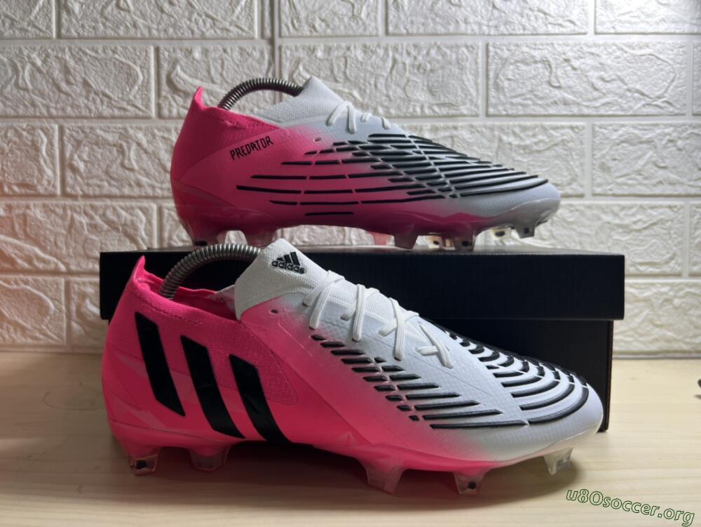Adidas Predator Edge.1 FG Football Boots - White/Pink