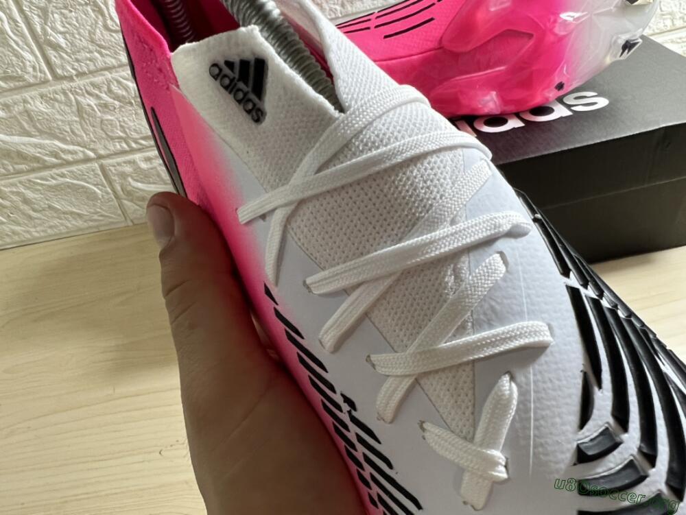 Adidas Predator Edge.1 Low FG Football Boots - White/Pink