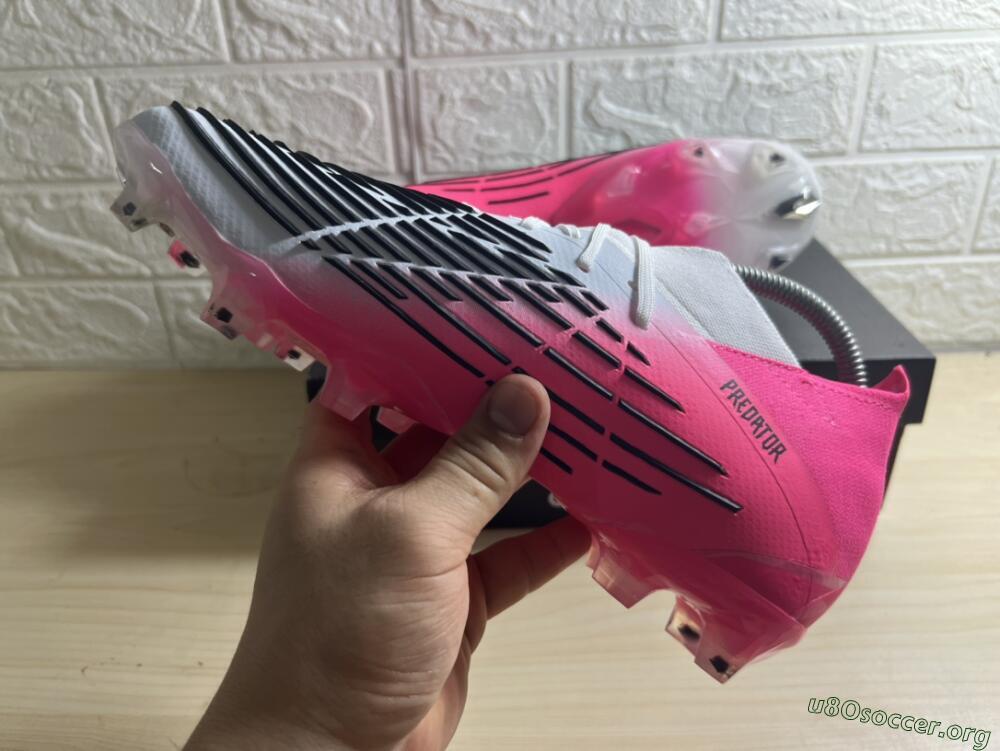 Adidas Predator Edge.1 Low FG Football Boots - White/Pink
