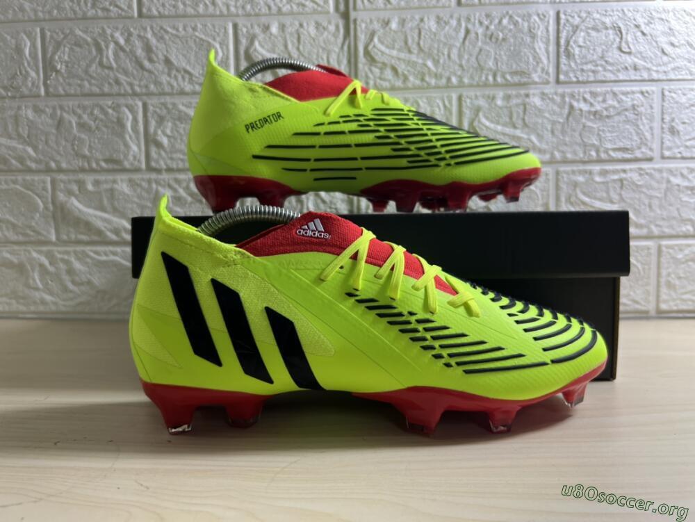 Adidas Predator Edge Geometric.1 FG Football Boots - Green/Red