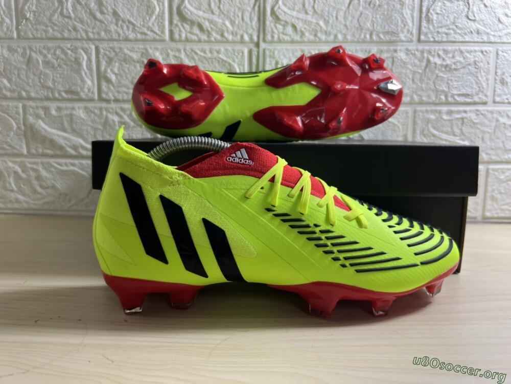 Adidas Predator Edge Geometric.1 FG Football Boots - Green/Red