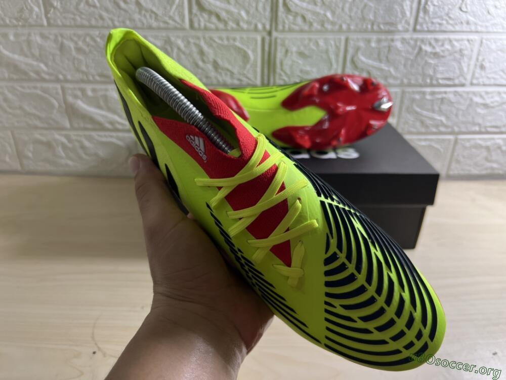 Adidas Predator Edge Geometric.1 FG Football Boots - Green/Red