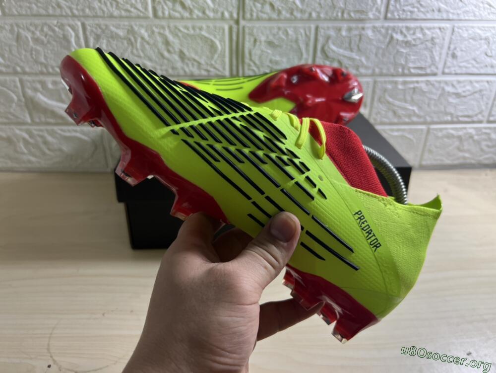 Adidas Predator Edge Geometric.1 FG Football Boots - Green/Red