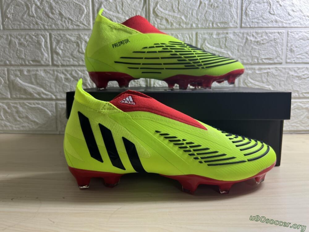 Adidas Predator Edge Geometric+ FG Football Boots - Green/Red