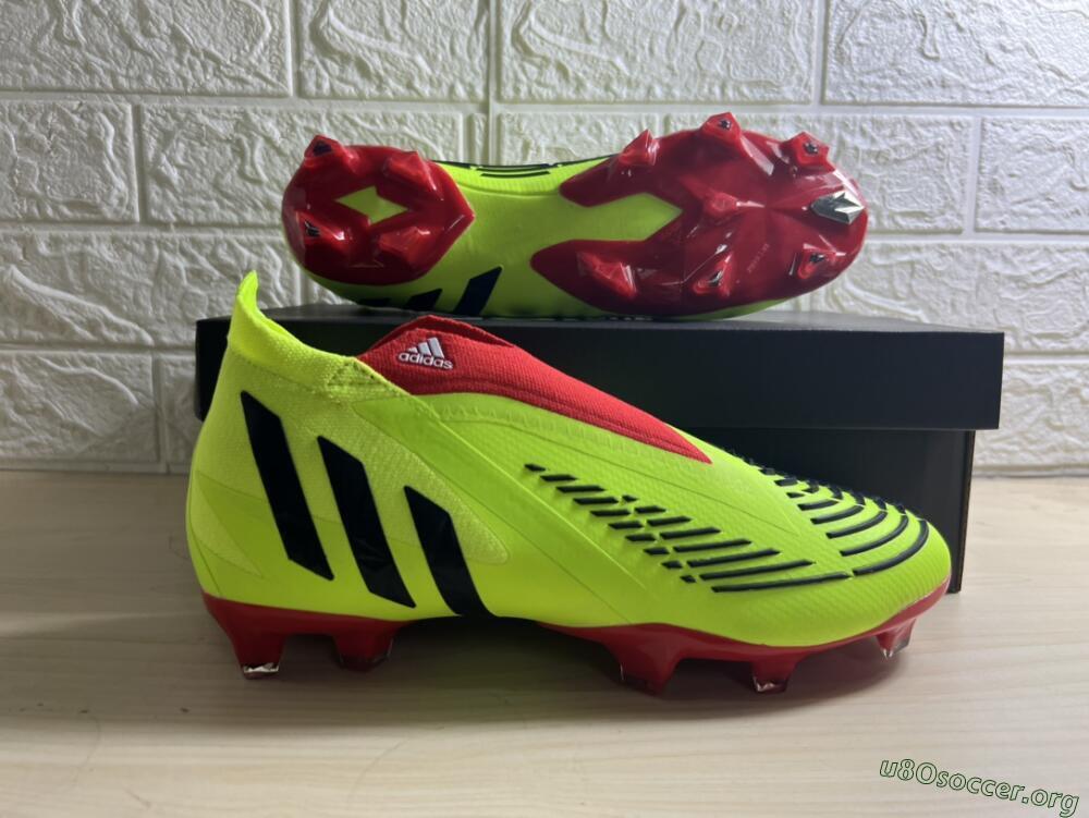 Adidas Predator Edge Geometric+ FG Football Boots - Green/Red
