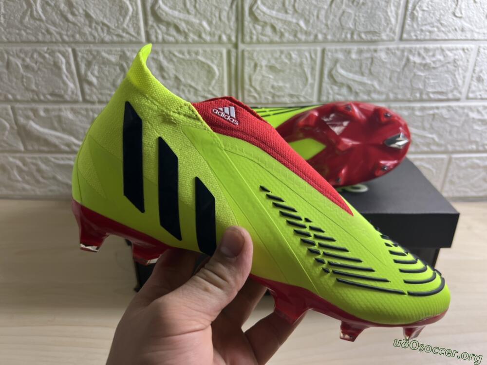 Adidas Predator Edge Geometric+ FG Football Boots - Green/Red