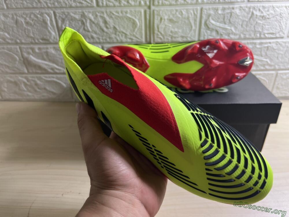 Adidas Predator Edge Geometric+ FG Football Boots - Green/Red