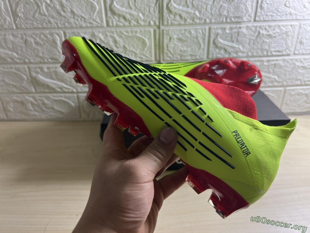 Adidas Predator Edge Geometric+ FG Football Boots - Green/Red