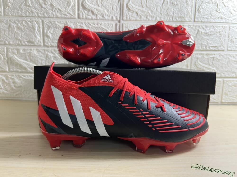 Adidas Predator Edge Geometric.1 FG Football Boots - Red/Black/White