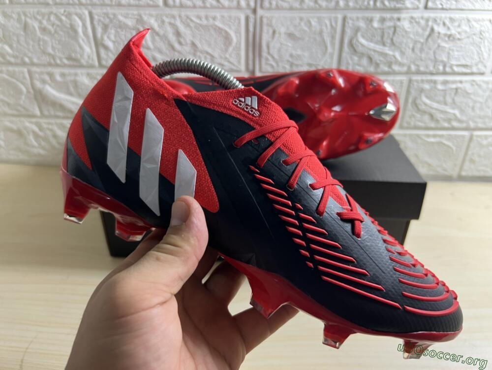 Adidas Predator Edge Geometric.1 FG Football Boots - Red/Black/White