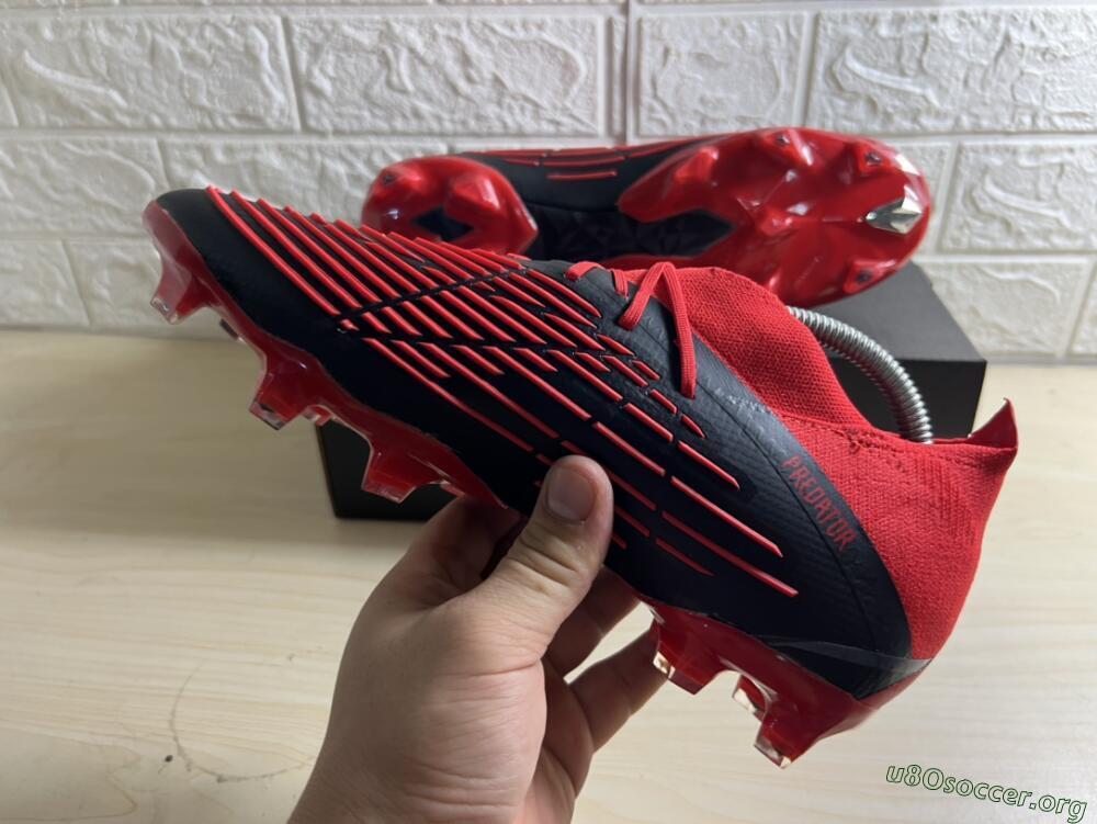 Adidas Predator Edge Geometric.1 FG Football Boots - Red/Black/White