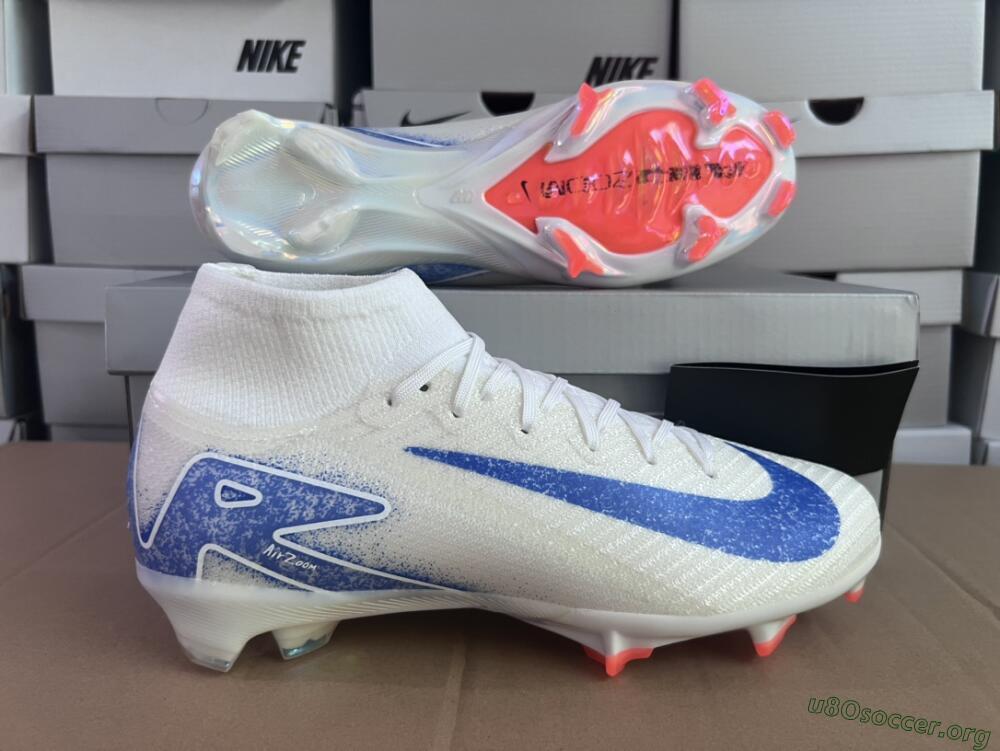 Nike Air Zoom Mercurial Superfly 10 Elite FG Football Boots - Grey/Blue/Orange