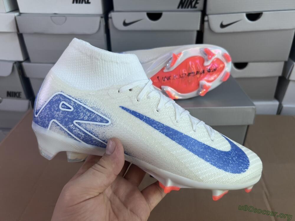 Nike Air Zoom Mercurial Superfly 10 Elite FG Football Boots - Grey/Blue/Orange