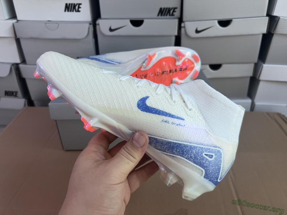 Nike Air Zoom Mercurial Superfly 10 Elite FG Football Boots - Grey/Blue/Orange