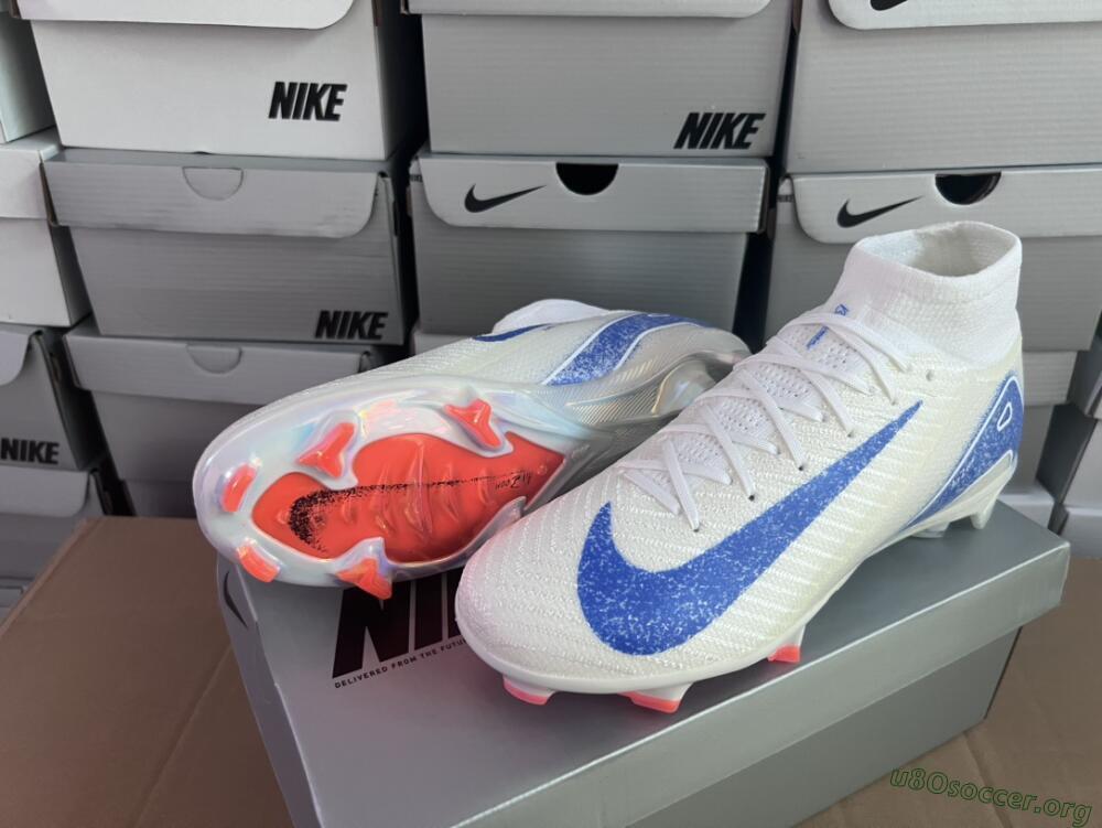 Nike Air Zoom Mercurial Superfly 10 Elite FG Football Boots - Grey/Blue/Orange