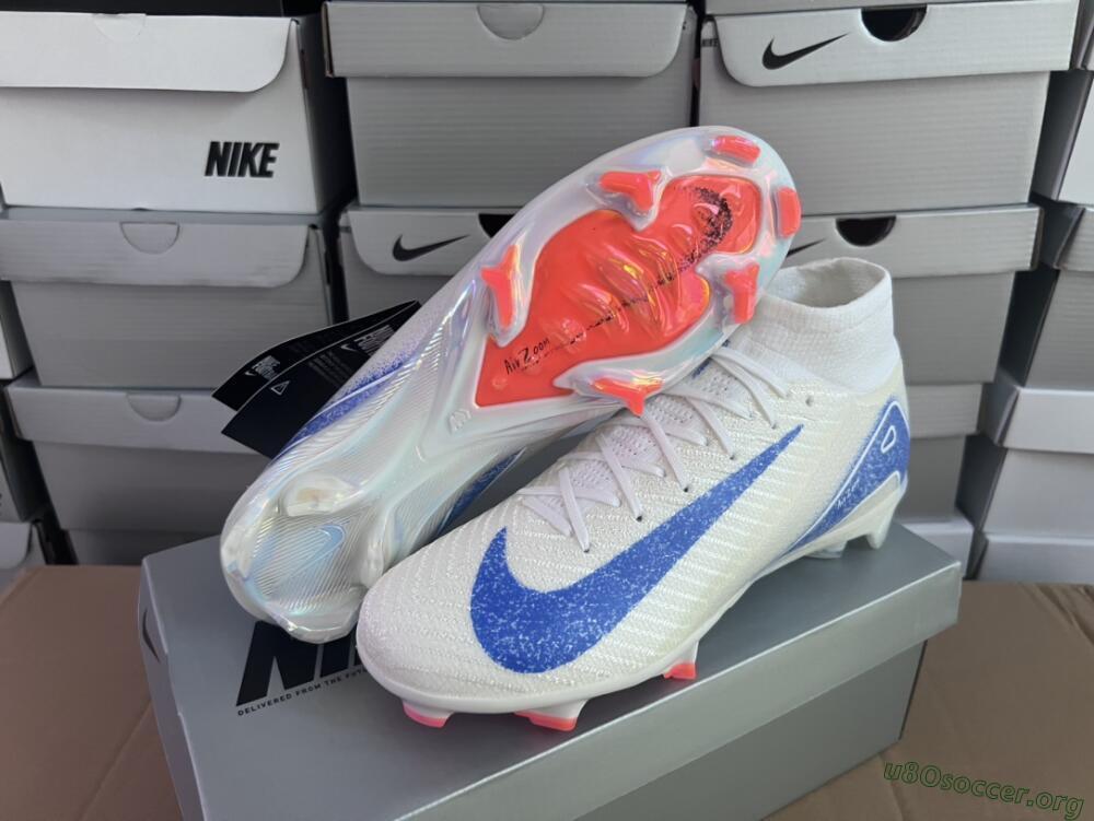 Nike Air Zoom Mercurial Superfly 10 Elite FG Football Boots - Grey/Blue/Orange