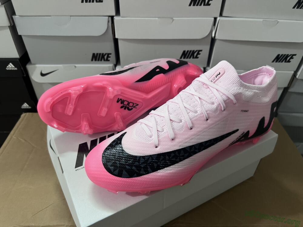 Nike Air Zoom Mercurial Vapor 15 Elite FG Football Boots - Pink/Black
