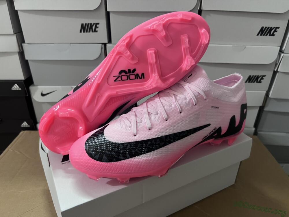 Nike Air Zoom Mercurial Vapor 15 Elite FG Football Boots - Pink/Black