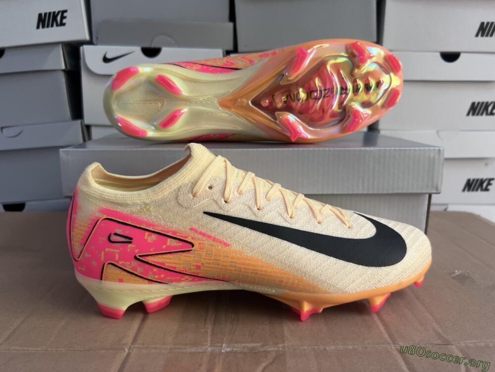 Nike Air Zoom Mercurial Vapor 16 Elite FG Football Boots - Yellow/Black/Pink