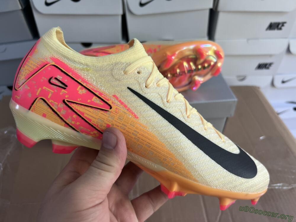 Nike Air Zoom Mercurial Vapor 16 Elite FG Football Boots - Yellow/Black/Pink