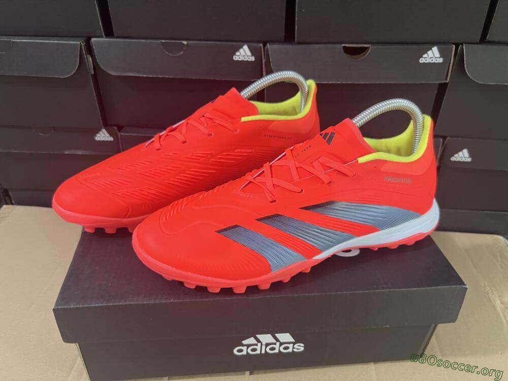 Adidas Predator 24 Elite TF Football Shoes - Red/Black/White