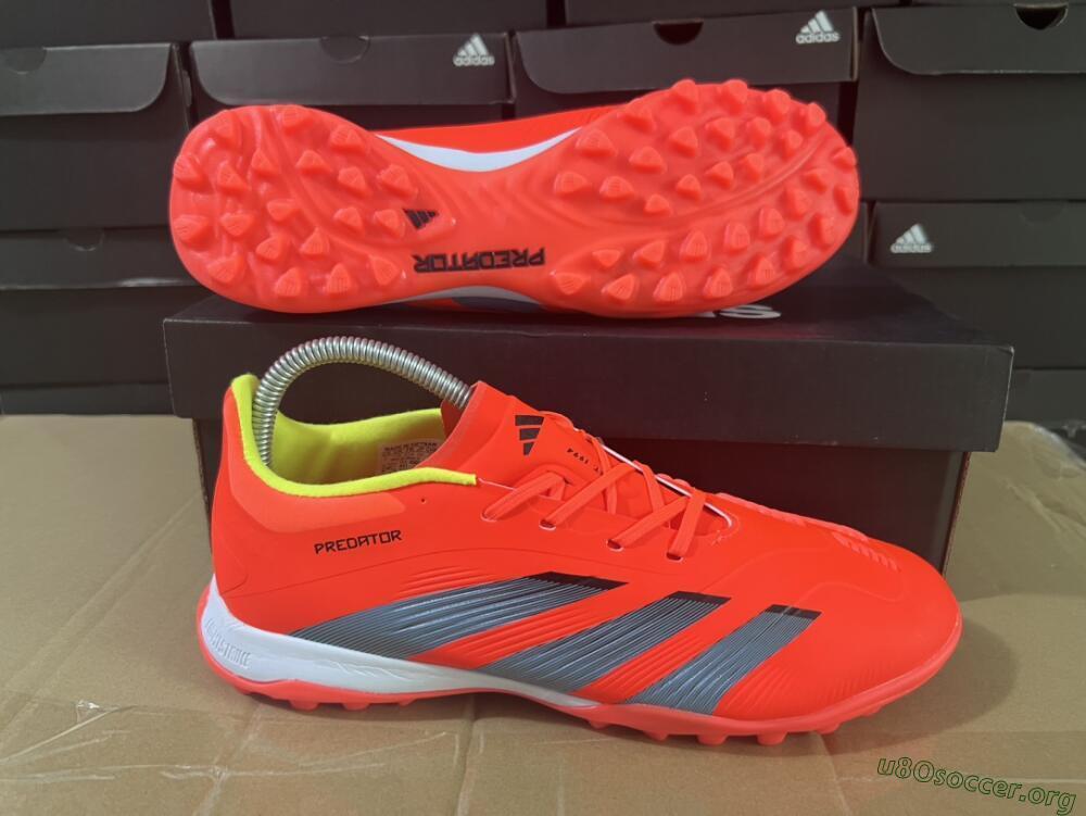 Adidas Predator 24 Elite TF Football Shoes - Red/Black/White