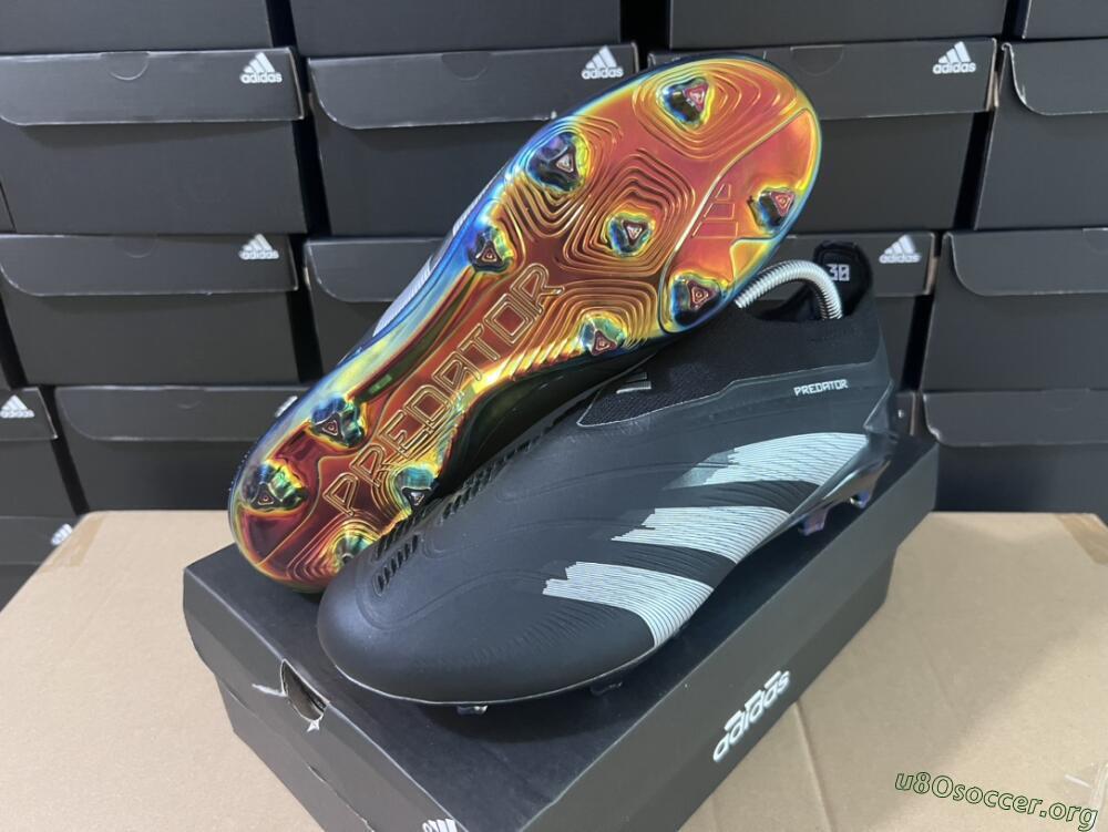 Adidas Predator Accuracy+ Laceless FG Football Boots - Black/Silver