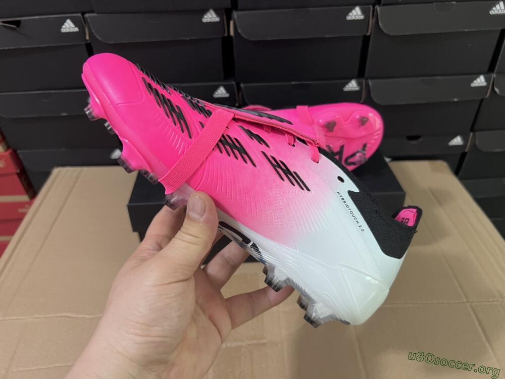 Adidas Predator Elite Foldover Tongue FG Football Boots - Pink/Grey/White