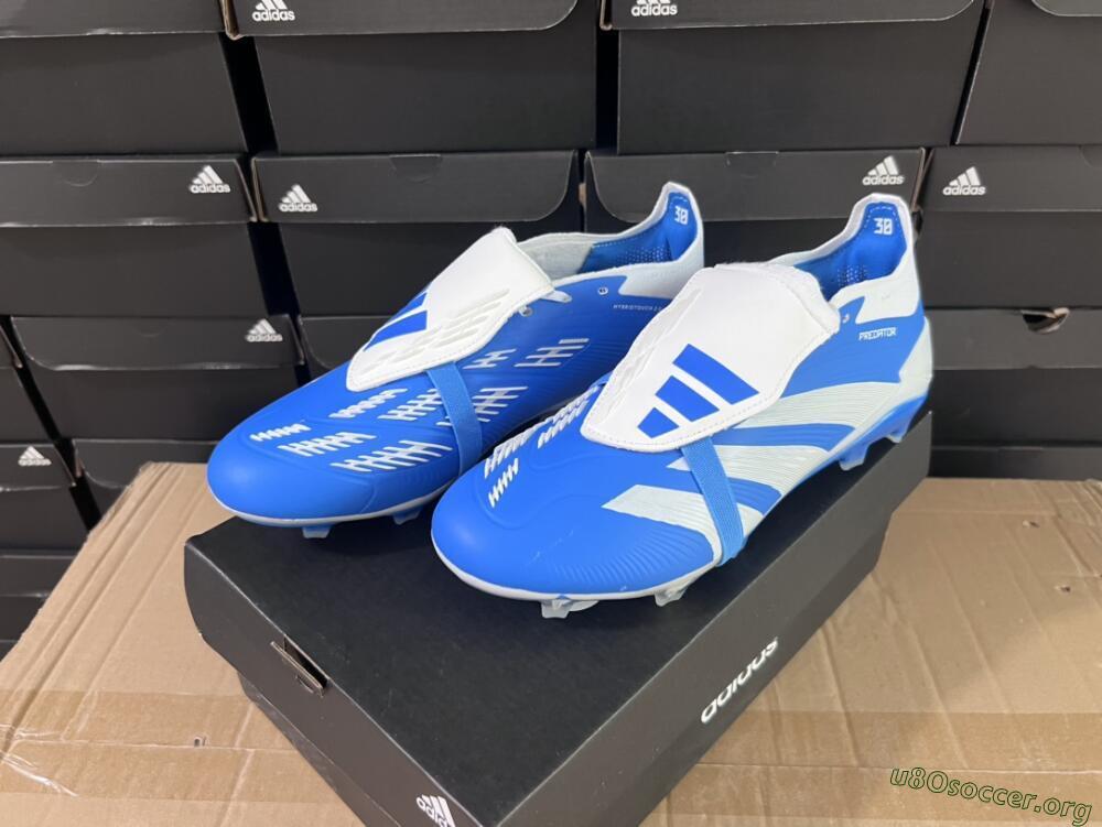 Adidas Predator Elite Foldover Tongue FG Football Boots - Blue/white/Beige