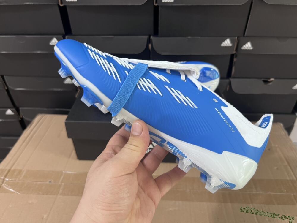 Adidas Predator Elite Foldover Tongue FG Football Boots - Blue/white/Beige