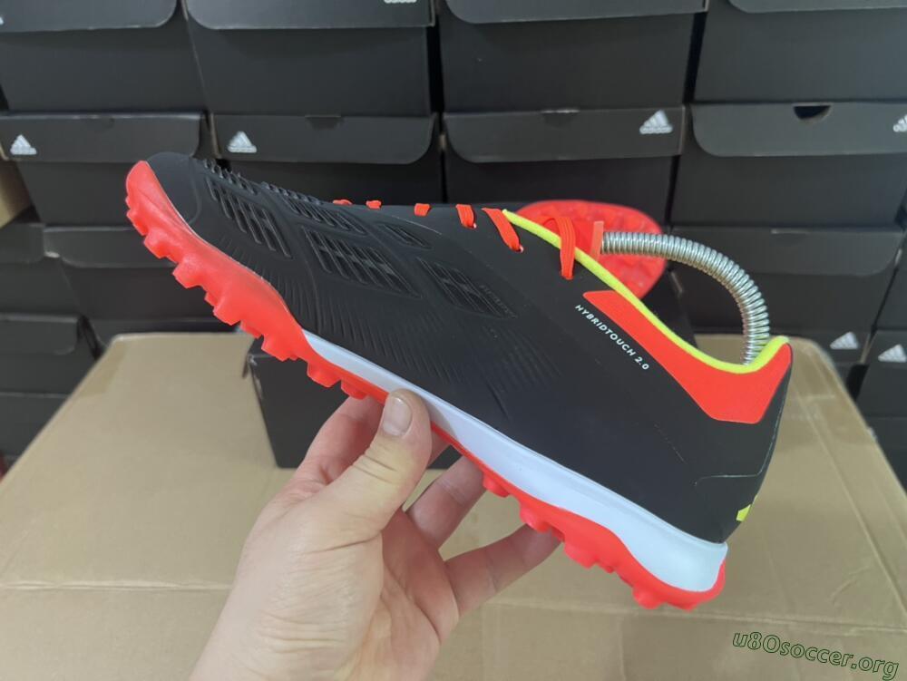 Adidas Predator 24 Elite TF Football Shoes - Black/White/Orange